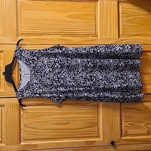 Summer Dress,  Size XXL, Black and White